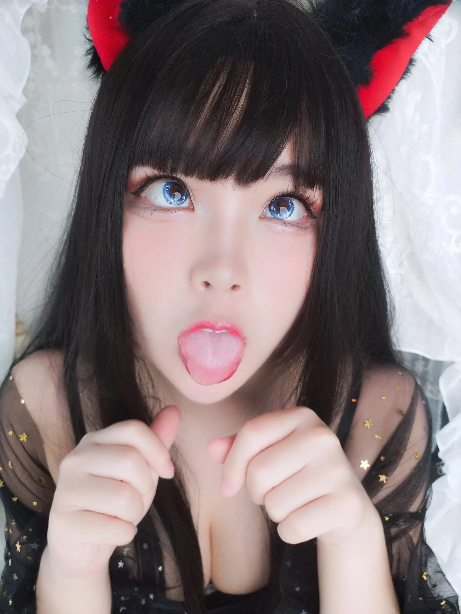 白烨 – NO.55 黑系猫咪少女 [62P]插图6